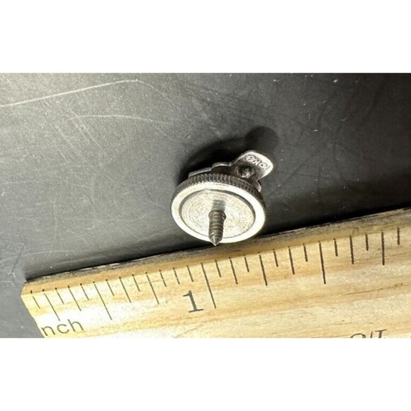 Antique Elks Lodge BPOE Lapel Pin 10K Ruby Gemstone Eyes Silver Screw Back - Picture 6 of 7